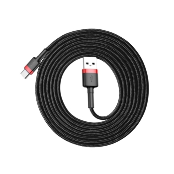 Baseus Cafule kabel przewód USB / USB-C QC3.0 2A 2M czarno-czerwony