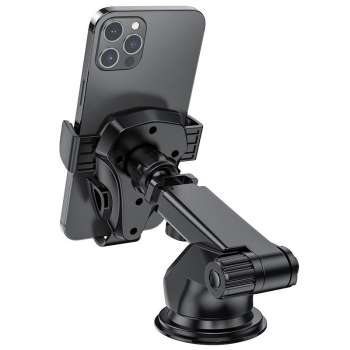 Borofone samochodowy uchwyt na telefon z teleskopowym wysuwanym ramieniem na deskę rozdzielczą i szybę